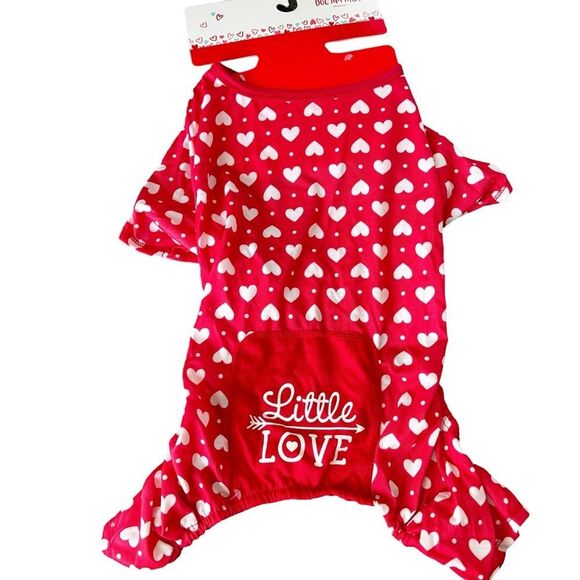 Other - Dog Apparel Valentine’s Day Hearts Red Outfit Medium